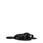 Kenzo Black Leather Slippers